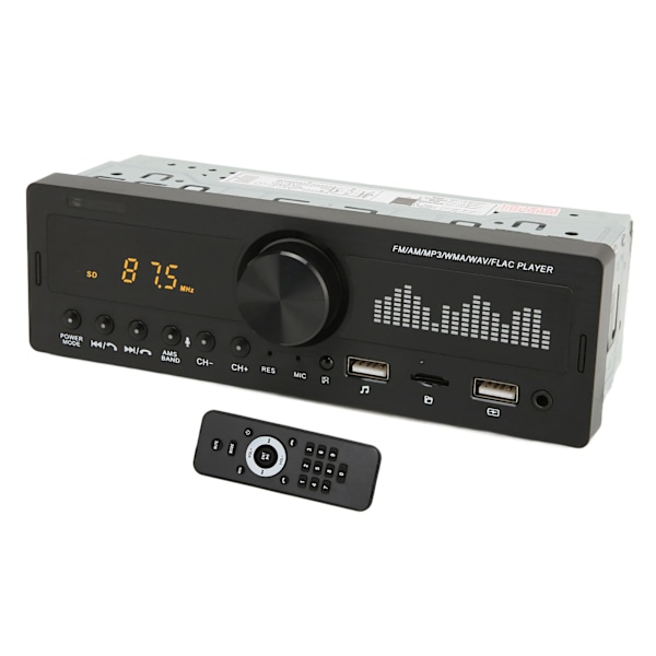 Dobbelt USB bilstereo Bluetooth håndfri FM 87,5MHz til 108MHz bilspejl Suport MP3 WMA WAV FLAC APE