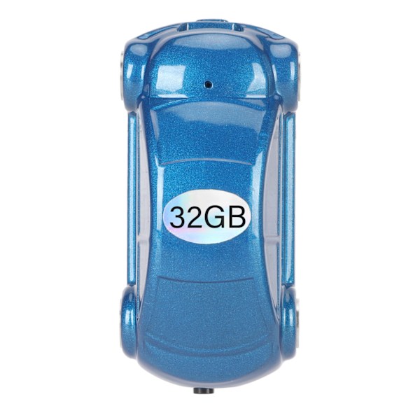 Mini Inspelare HD Brusreducerande Röstaktiverad Bilform MP3 Liten Inspelare med Tidsstämpel för Möte Klass Neutral Engelska Himmelsblå 32GB