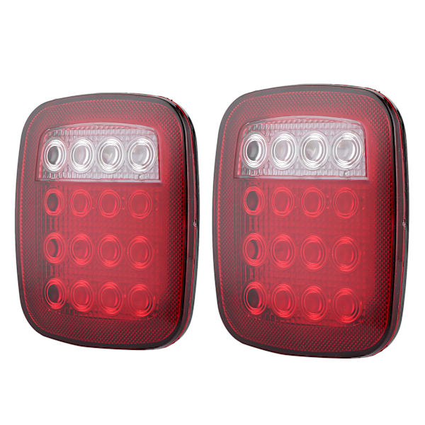 2 stk. LED-baglygter bagbremselys Stop baklys Passer til Jeep Wrangler CJ 76‑06