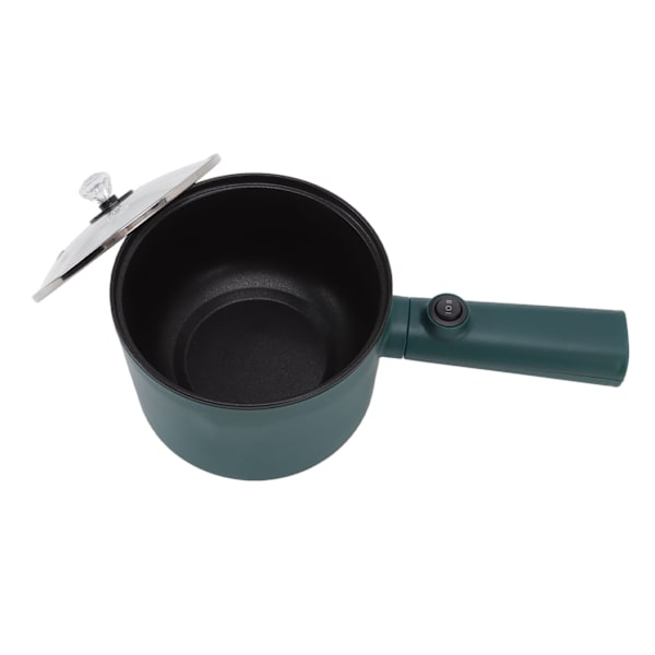 Elektrisk Gryde 1,8 L Non-Stick Madklasse 2 Temperaturindstillinger 6 Funktioner Længt Håndtag Elektrisk Komfur til Hjemmelavet Mad UK Stik 220V