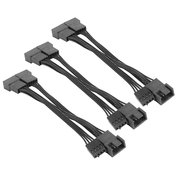3 kpl pidennysjohtoa 1-3 tietokoneen kotelo CPU-tuulettimelle Tandem Approach 4-nastainen adapterikaapeli
