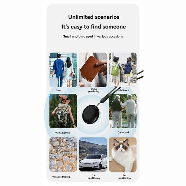 stk GPS Tracker Nøglefinder Airtag til IOS Hvid