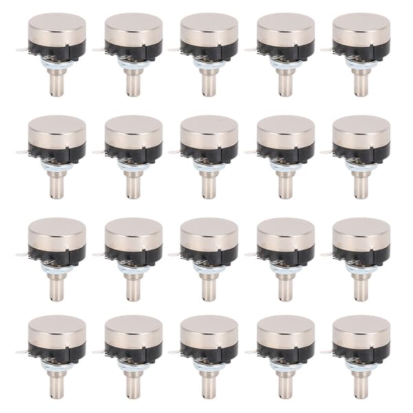 20 st Potentiometer Kolfilm Enkelvarvs Tillbehörsset Kit för Motorvarvtalsreglering B103 10K