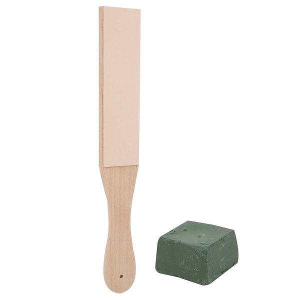Läder Polish Slip Strop Dubbelsidig träslipbräda med slippasta