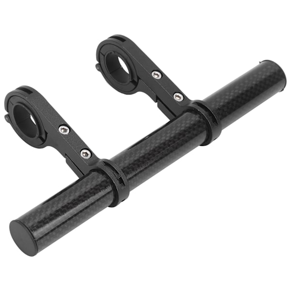 20CM Carbonrørs Cykelstyre Forlængerbeslag Montering Cykel Forlygte Montering Stang Stativ Sort 20CM