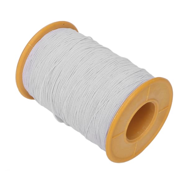 0,5 mm Vit Elastisk Tråd Klippbar DIY Handarbete Armbandstråd Elastisk Tråd för Smyckeshantverk