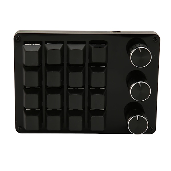 Programmerbar knappsats 16 tangenter 3 knoppar Blå switch Mekanisk Hot Swappable Mini knappsats för Gaming Office Media