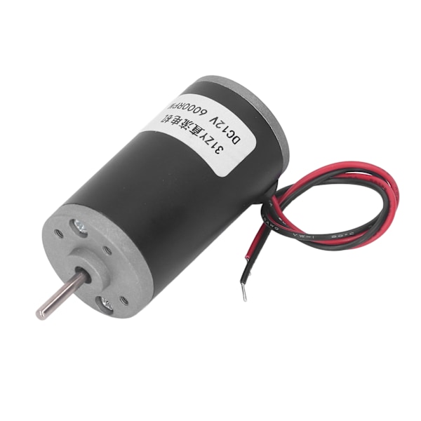 Permanentmagnetmotor DC 12V Reversibel CW CCW Stor Drejningsmoment Højhastigheds Elmotor 6000RPM