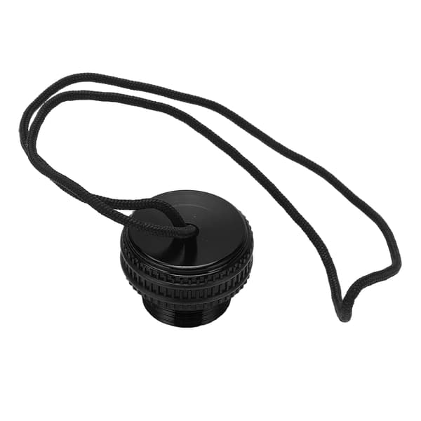 Scuba Diving Tank Ventil Damm Plug Cap Protector Cover Dyk DIN Tank Lock med CordBlack