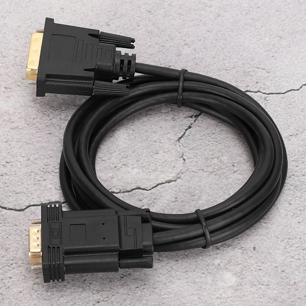 HD-videokabel Datatilbehør Adapterkabel 1080P DVI til VGA hann 2 meter for Windows95