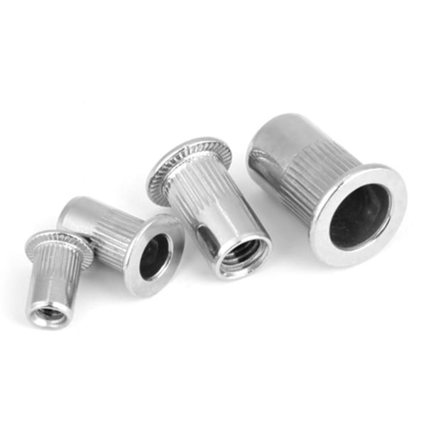 200 stk gjengede innsatser M3, M4, M5, M6 304 rustfritt stål blindmuttersett