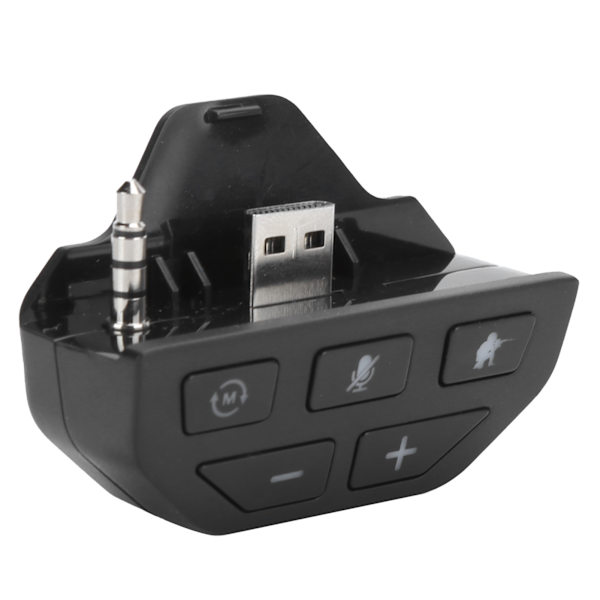 Hodetelefonadapter Kontroller Lydadapter Hodetelefonkonverterer for Xbox One Trådløs Gamepad Svart