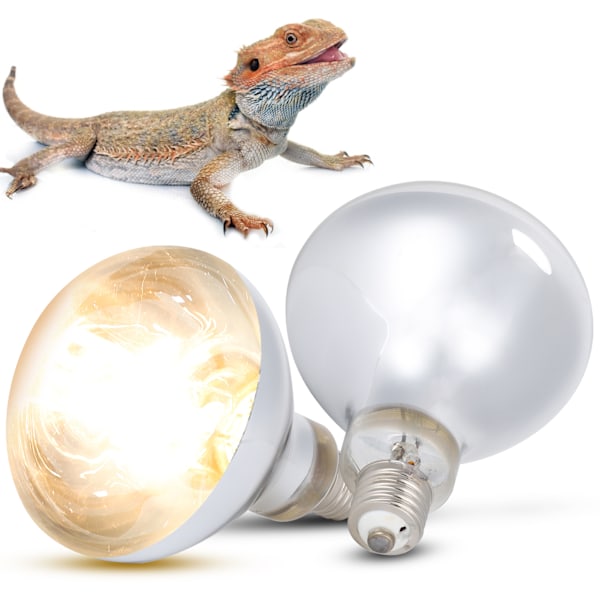 100W Reptilvarmelampe Full Spectrum Heat Emitter Lampe for skilpadder og øgler 220-240V