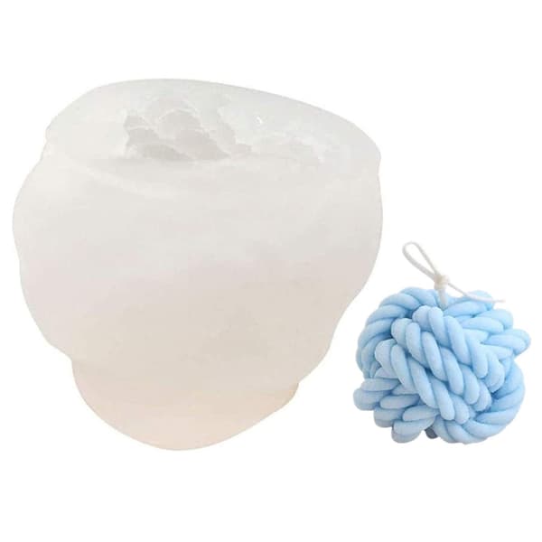3D silikone lysform Kompatibel med DIY-lys Voks Sæbe Chokolade Håndværk Ornamenter Duftlys