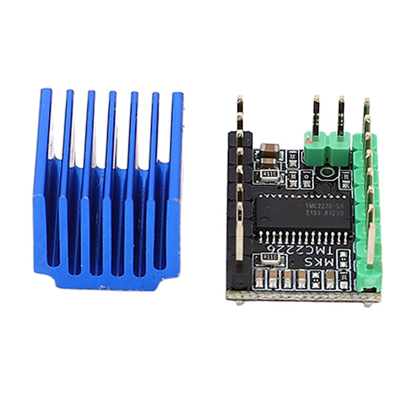 Trinmotor Driver TMC2226 256 Mikrostep Lav Støj med Køleplade 3D-Printer Tilbehør