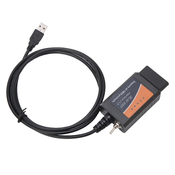 OBD2 USB-adapter för ELM327 Code Reader Scanner Diagnostikkabel för FORScan FoCCCus