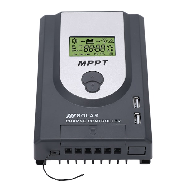 12V 24V MPPT Aurinkoenergian Latausohjain 10A Säädettävä Parametrit Kaksois-USB-Portin Aurinkopaneeli Säädin