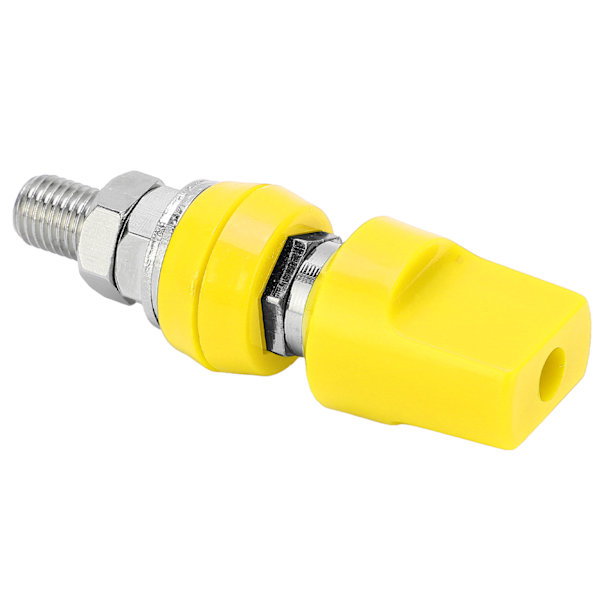 Plint Multifunksjonell 4 mm Messing Flat Deksel M8 100A Høystrøms Klemmeskrue med JackYellow
