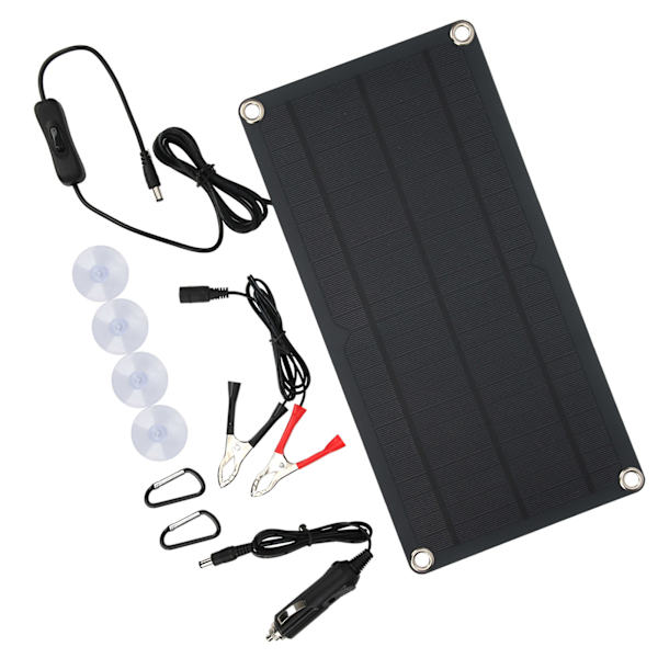 10W Monokristallinen piikennoken aurinkopaneeli akkulaturi 12V akun lataamiseen XXM360-180DC