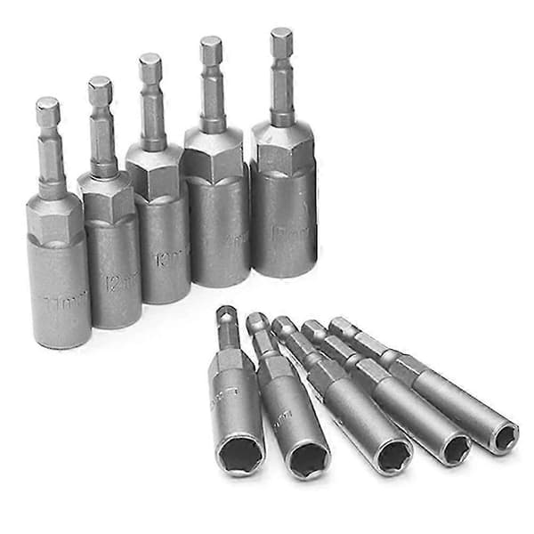 10 stk. 6 mm-15 mm sekskantmøtrikdriver