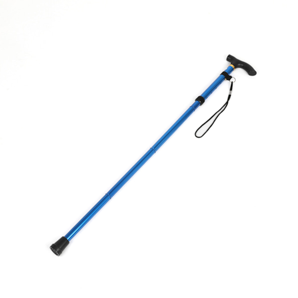 Foldbare Vandrestave i Aluminiumlegeringer, 4 Sektioner, Ultralette, Sammenfoldelige, Vandrestav, Blå