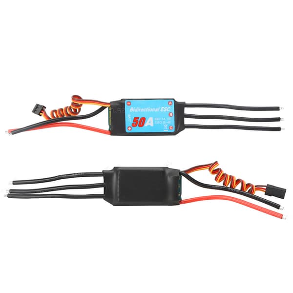 【NX】Toveis børsteløs ESC elektronisk hastighetskontroller for RC-bil, skip, undervannspropell (50A) 50A
