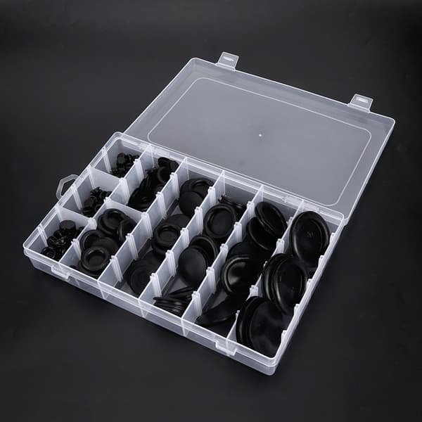 130 stk gummitetningsringer ledningskabelbeskytter sortiment 6-50 mm / 0,2-2 tommer