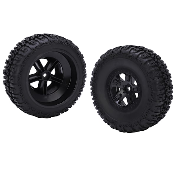 2kpl pyörän vanne- ja rengassarja Traxxas Slash 1/10 RC Short Course -kuorma-auton renkaille, päivitysosat, musta