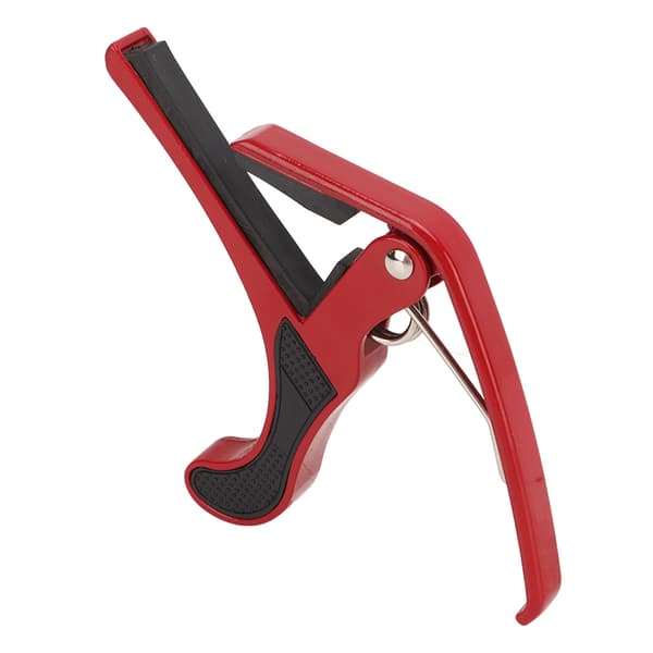 Gitarr Capo Alloy Quick Release Elgitarr Capo Set med 2 ST Guitar Picks Kompatibel med Banjo Mandolin Red