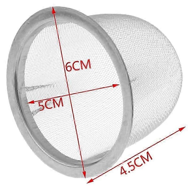 Återanvändbar tesil i rostfritt stål, tekanna, teblad, kryddfilter Outer diameter 6CM