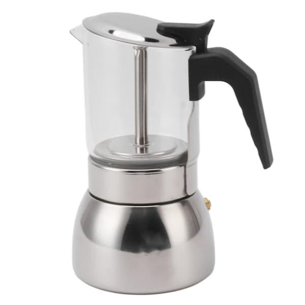 Kaffemaskine Dobbelt Ventil Rustfrit Stål Høj Temperatur Resistent Multi Funktionel Bærbar til Hjemme Kaffebar 300ML