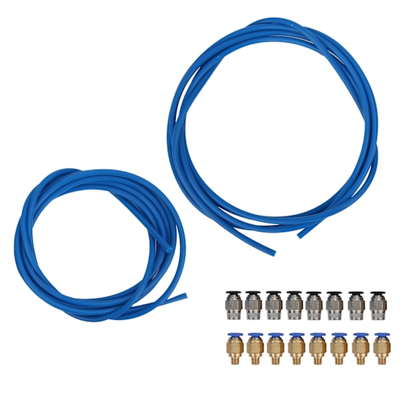 3D-skrivare PTFE Tube PC4‑M6 PC4‑M10 pneumatiska kontakter för Creality Ender 3