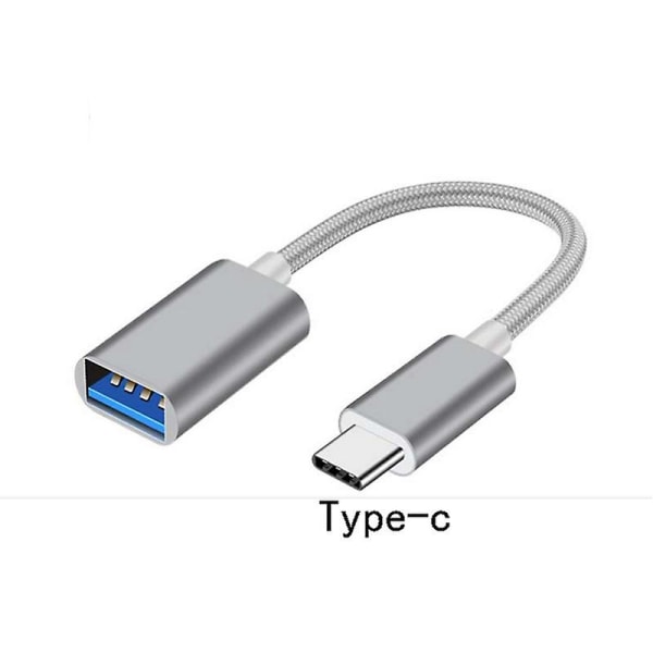 2 i 1 Type-c Otg Adapter Kabel för Samsung S10 S10 Xiaomi Mi 9 Android Macbook Mouse Gamepad Tablet PC Typ C Otg USB -kabel 3