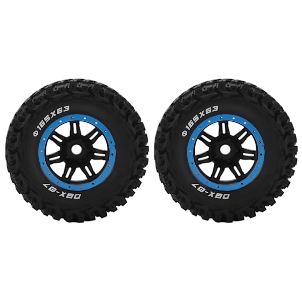 2st gummidäcksskinn 165 mm diameter hjuldäck för ZD Racing 1/7 DBX-07 RC Car Upgrade PartBlue