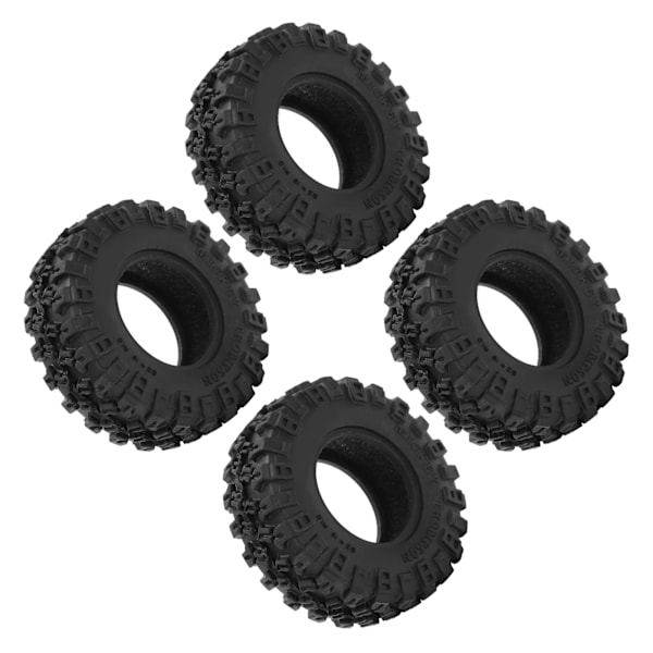 4 kpl Kumirenkaat Kestävä Musta RC-Auton Renkaat Axial SCX24 AXI00002:lle SCX24 AXI00001:lle SCX24 AXI90081 1/24 RC-Autolle