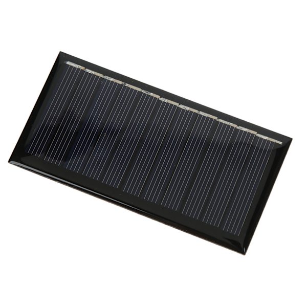 2 stk Epoxy Solcellepanel Høy Konverteringsrate Polysilicium 0,5W 5,5V DIY Solcelle Epoxy Plate for Gatebelysning Apparater