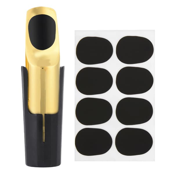 8 stk. gummimunnstykkeputer Kompatibel med sopran/altsaksofonklarinett 0,8 mm