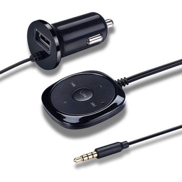 Trådløs BT-lydmusikkmottaker 3,5 mm adapter Håndfri AUX-høyttalertelefon for bilmodell: 40