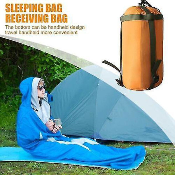 Vandtæt 4-sæsoners Sovepose til Camping og Vandreture - Orange