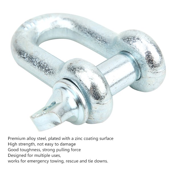 G210 Heavy Duty Bogsertyp Lyftbygel Marin U D Ringschackel Bogseringstillbehör (2T ２PCS)