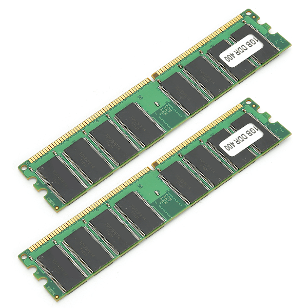2 stk. Minnemodul Stasjonær Datamaskin for AMD Dobbeltsidig 16-Korn DDR 1GB 400Mhz PC3200