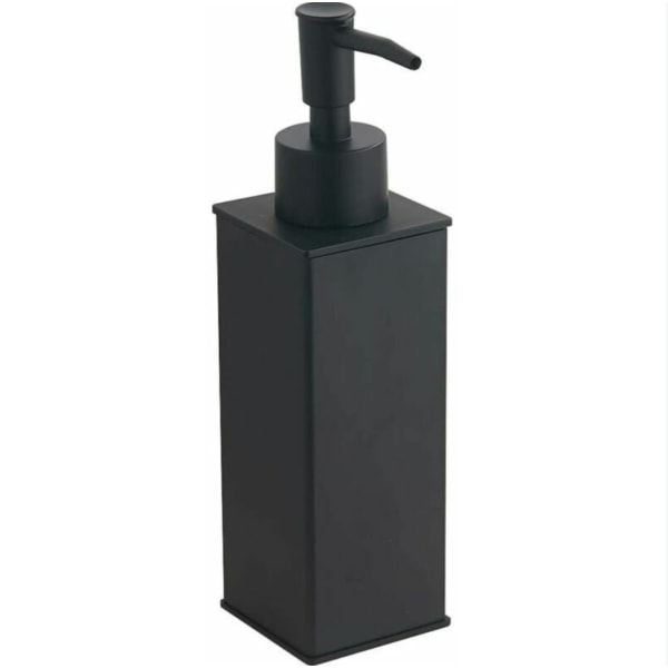 Fristående dispenser för flytande tvål i rostfritt stål (svart, fyrkantig) C
