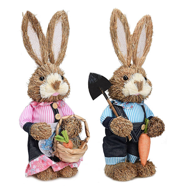 Rustik påsk Heminredning - Bunny Figurine Party Supplies