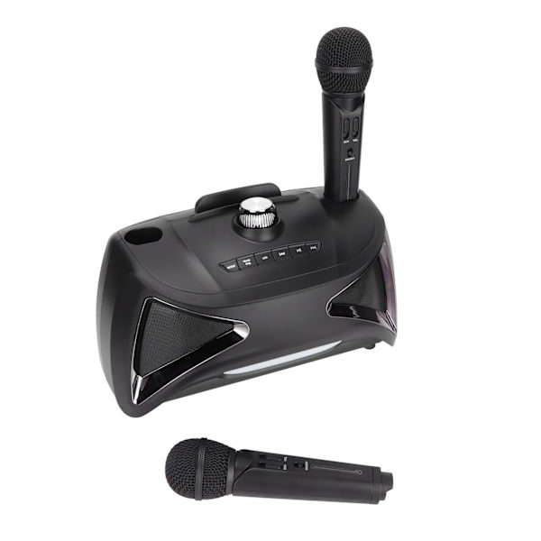 ST‑2025 Bluetooth Karaoke Maskin Kraftfull Bluetooth-högtalare med dubbla trådlösa mikrofoner