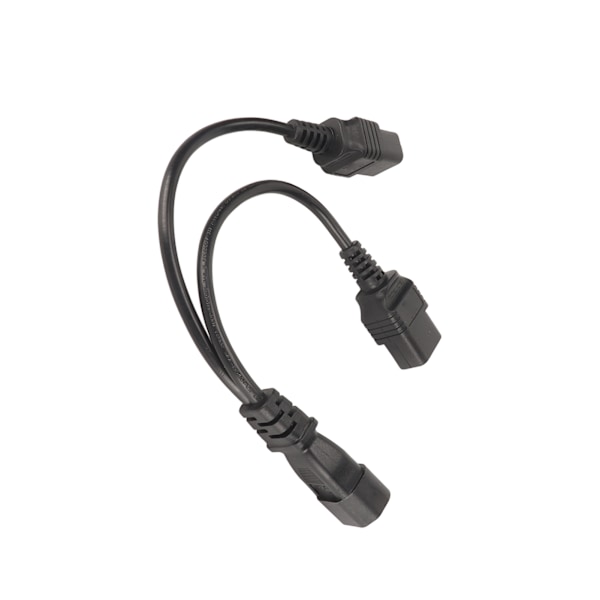 IEC320 C14 till Dual IEC320 C19 Strömsladd IEC320 C14 till Dual C19 Y Splitter Strömkabel 10A 250V 12,6in