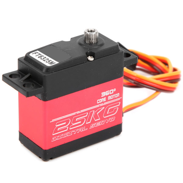 FT6325M 25KG Standardi Metallivaihteinen Servo Suuri vääntömomentti RC Servo Kestävä RC-autotarvike