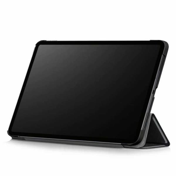 iPad Pro 12.9\" 2018 Stilig Trefoldet Deksel V2 Svart black