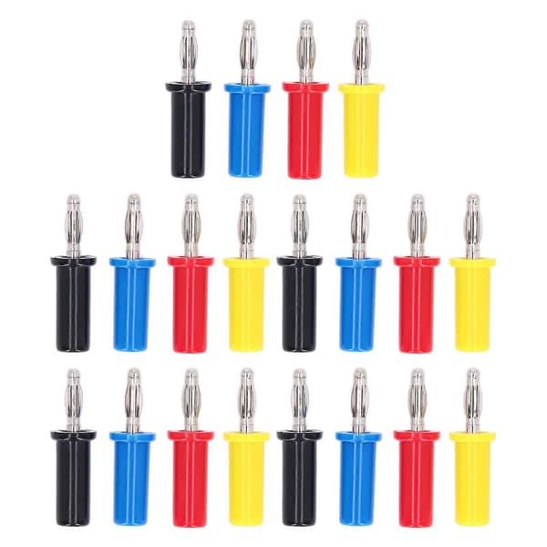 Bananstik 4mm messing tilbehørssæt til maskinudstyr J.10013