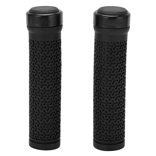 1 par Anti-Slip Cykelhandtag Grip Gummi Styre Handtag Skydd Cykelersättningsdelar för Road Mountainbikes Svart
