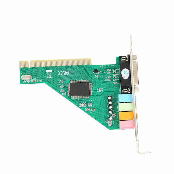 PCI-lydkort Channel 4.1 for datamaskin Desktop Intern Audio Karte Stereo Surround CMI8738
